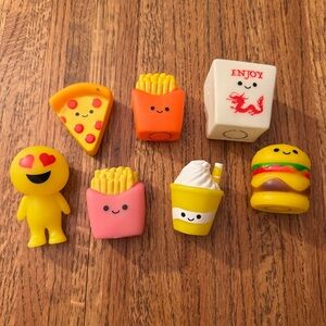 Bundle of 7 small like new fast food character toys